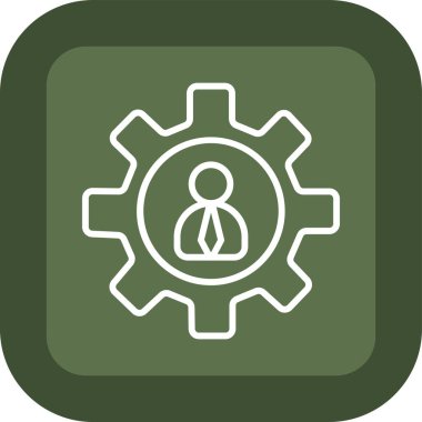 dişli simgesinin vektör illüstrasyonu