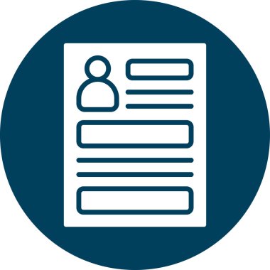 Belge simgesinin vektör illüstrasyonu