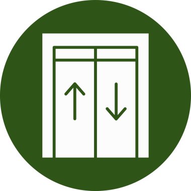 kapı web simgesi basit illüstrasyon