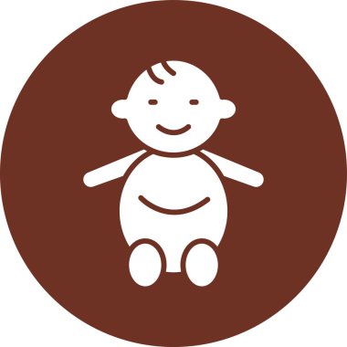 bebek oğlan simgesi, vektör illüstrasyonu