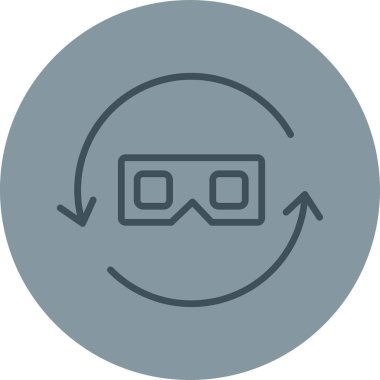 Gözlük. Web simgesi basit illüstrasyon