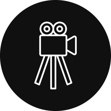 Sinema simgesinin vektör illüstrasyonu