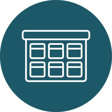 Ofis ve finans simgesinin vektör illüstrasyonu