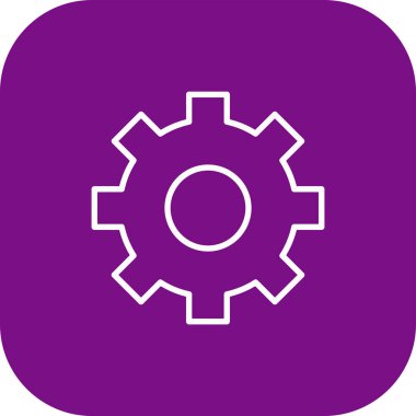 dişli simgesi soyut arkaplanda izole edildi