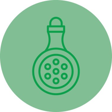 Benzersiz parfüm vektör çizgisi simgesi