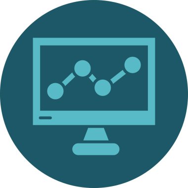 vektör lcd simgesi illüstrasyonu