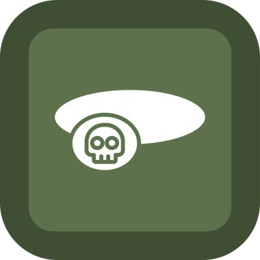 Kurukafa simgesi vektör illüstrasyonu