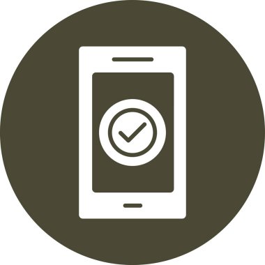 mobil vektör simgesi modern basit tasarım çizimi