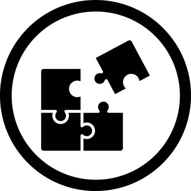 Bulmaca. Web simgesi basit illüstrasyon