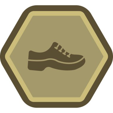 İzole edilmiş tek bir yürüyüş simgesinin vektör çizimi