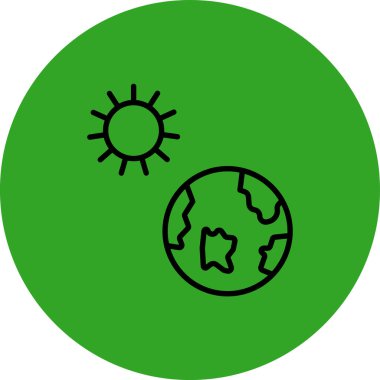 Küresel simge vektör illüstrasyonu