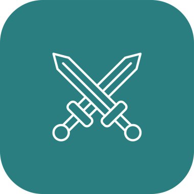 kılıç simgesi vektör illüstrasyonu