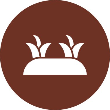 Taç vektör simgesi. biçim düz sembol, kahverengi renk, yuvarlak açılar, beyaz arkaplan