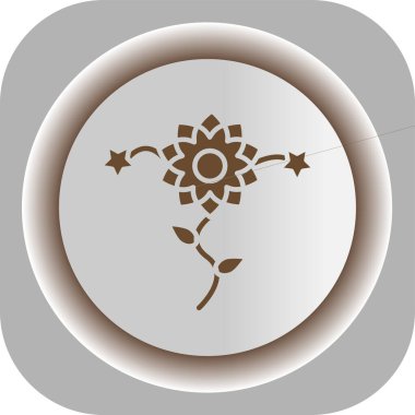 güzel çiçek vektör ikonu tasarımı