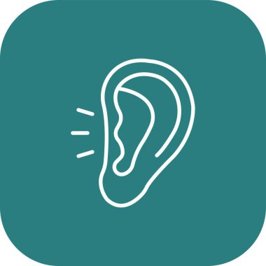 Projeniz için kulak vektörü simgesi