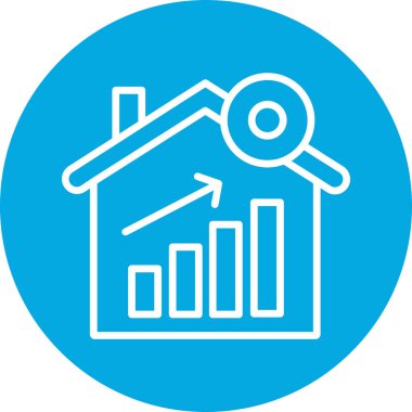 Emlak simgesi vektör illüstrasyonu