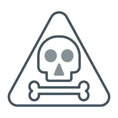 kafatası vektör simgesi modern basit vektör çizimi beyaz üzerinde izole