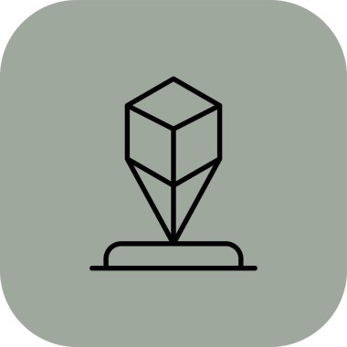 Elmas simgesi, vektör illüstrasyonu