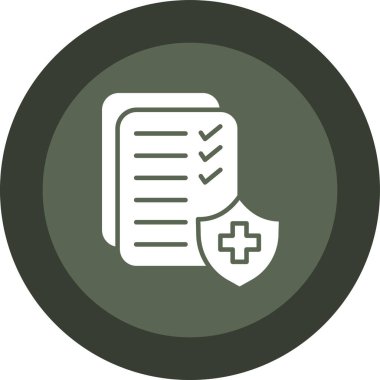 tıbbi belge, basit vektör tasarımı