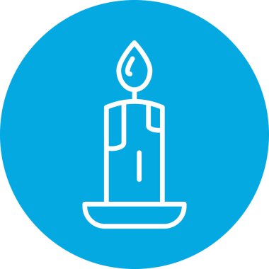 Mum simgesi vektör illüstrasyonu