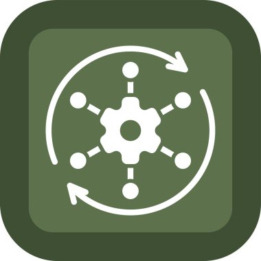 Oklar düz yuvarlanmış vektör simgesi ayarlanıyor