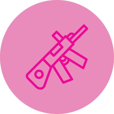 Silah. Web simgesi basit illüstrasyon