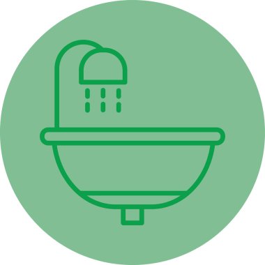 Tuvalet kabı simgesinin vektör illüstrasyonu