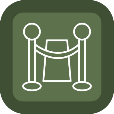 Bir bank simgesinin vektör illüstrasyonu