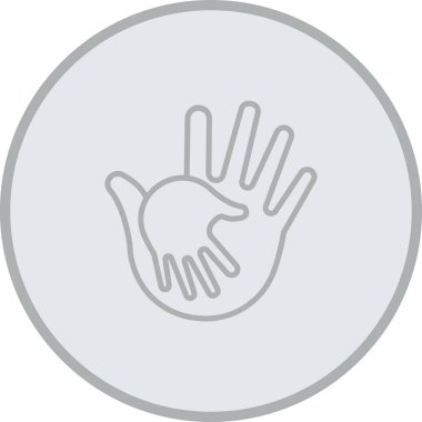 Modern siluet simgesinin vektör çizimi