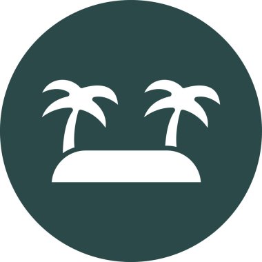 Palmiye ağacı. Web simgesi