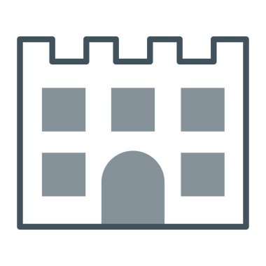 şato, kale vektör simgesi kolayca değiştirilebilir veya düzenlenebilir