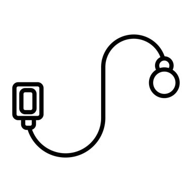 Kan basıncı ikonu. Web için tansiyon vektörü simgesinin özet çizimi