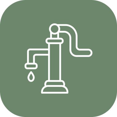 Soyut arkaplanda su musluğu simgesi izole edildi