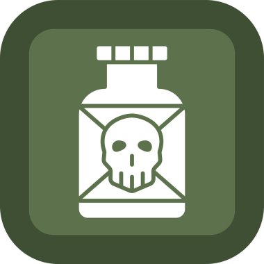 zehirli şişe ikonu vektör illüstrasyonu