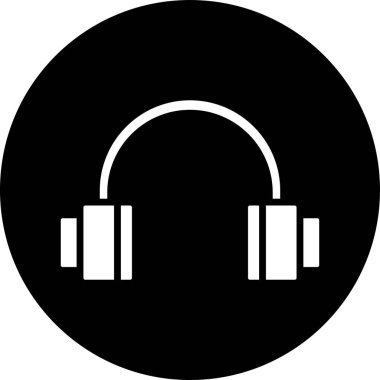 Kulaklık Simgesi Moda Biçimli Ayrı Arkaplan