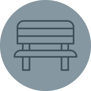 bench vector icon modern simple vector illustration