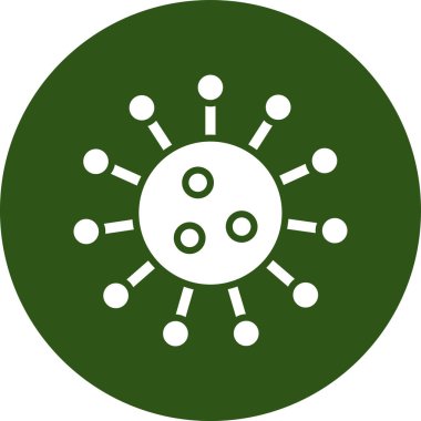 Bakteriler. Web simgesi basit illüstrasyon