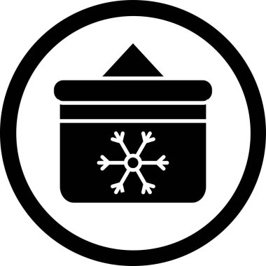 Bir noel ağacı simgesinin vektör illüstrasyonu