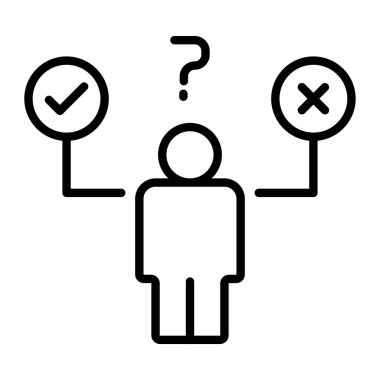 karar verme simgesi, özet biçimi