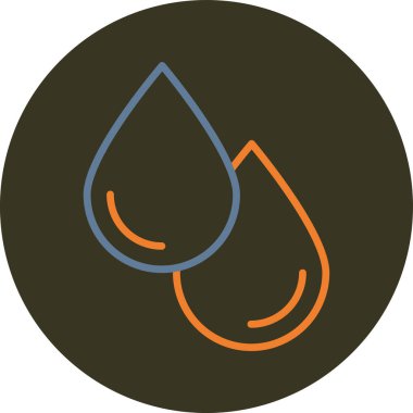 Su simgesinin vektör illüstrasyonu