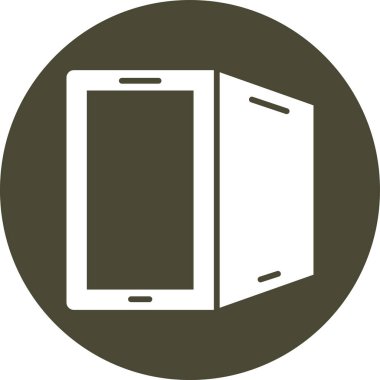 Akıllı telefon. Web simgesi basit illüstrasyon