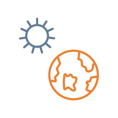 Dünya günü simgesinin vektör illüstrasyonu