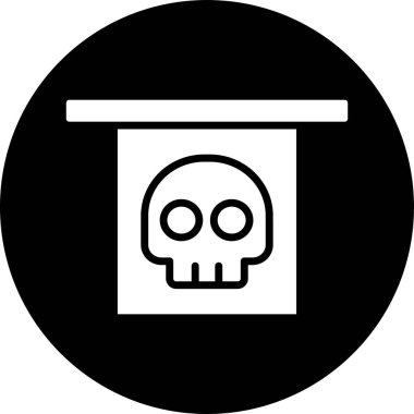 kafatası simgesi modada izole edilmiş arkaplan