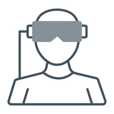 gerçek düz simge, vektör illüstrasyonu