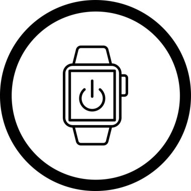 akıllı saat izole edilmiş simge vektör illüstrasyon tasarımı