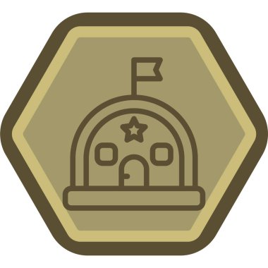 Bir simgenin yıldızının vektör illüstrasyonu