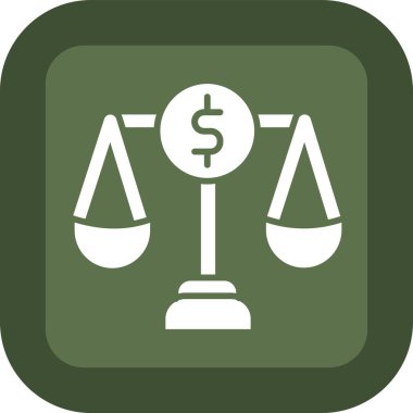 İş bicolor setinden denge simgesi. bu düz vektör biçimi gri semboldür, yuvarlak açılar, yuvarlak açılar ve beyaz arkaplan üzerindeki gri renkler