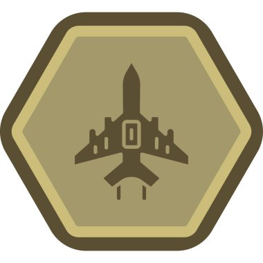 Uçak simgesinin vektör illüstrasyonu