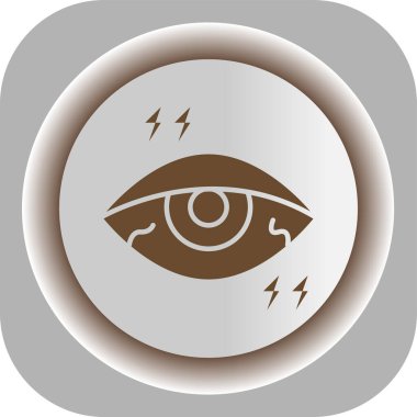 Moda stili izole edilmiş arkaplanda göz simgesi