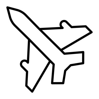 Uçak. Web simgesi basit tasarım